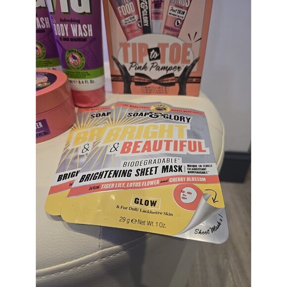 Lot 9 LIMITED EDITION Soap & Glory Fresh As Fig Body Wash BUTTER Face MASK Milk - Picture 3 of 8